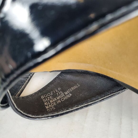 Madden Girl Boozter Chevron Crochet Lace Open Toe Platform Wedge Shoes Size 7.5 - Picture 9 of 10